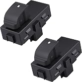 Obaee 2pcs Passenger Window Switch for 2007-2013 Chevy Silverado/GMC Sierra | Compatible with 2008-2011 HHR, Suburban, GMC Yukon, Buick Lucerne, Replaces 22895545, 25877776