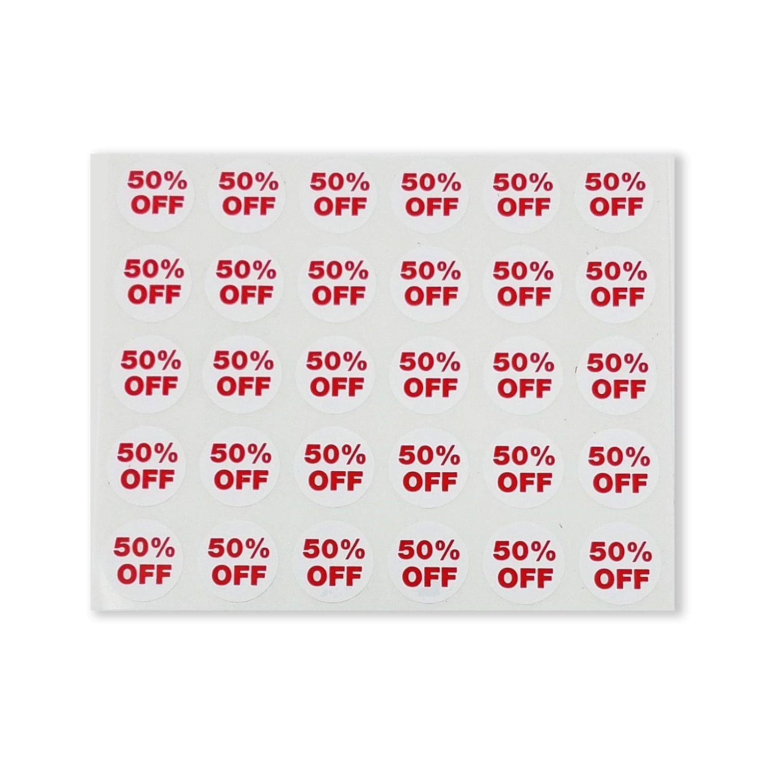 Percent Off Dot Stickers 900 Assorted .75 Adhesive Sale