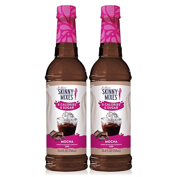 JORDAN’S SKINNY MIXES SUGAR FREE COFFEE SYRUP, MOCHA...