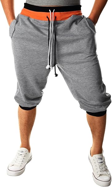mens harem jogger shorts