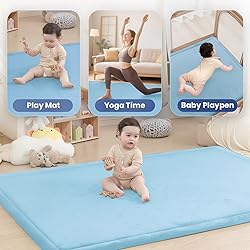 Baby Play Mat for Floor,1.3" Thick Memory foam