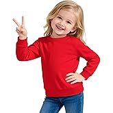 Witwot Toddler Sweatshirt Baby Girls Long Sleeve Shirts CrewNeck Cotton Pullover Tops Clothes Kids Size 2T-5T