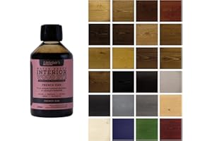 Littlefair's Wood Stain Water Based - 8.5oz/250ml - Indoor Furniture Stain Light & Dark Finishes - Special Non Toxic & Eco Friendly Formula - Wood Stain for Crafts - Color: French Oak