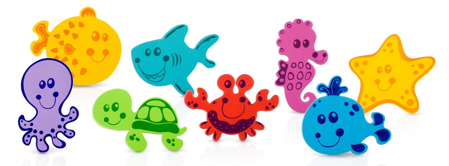 nuby foam bath toys