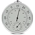 4'' Outdoor Indoor Thermometer - Outdoor Thermometer Hygrometer Decorative, Analog Thermometer, Thermometer and Humidity Gaug