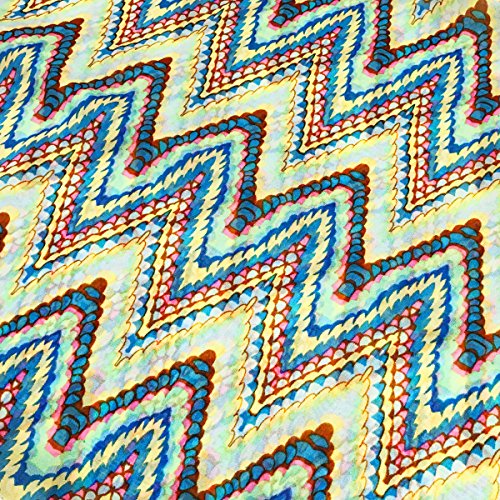 Wrapables Retro Lightweight Infinity Scarf, Boho Blue