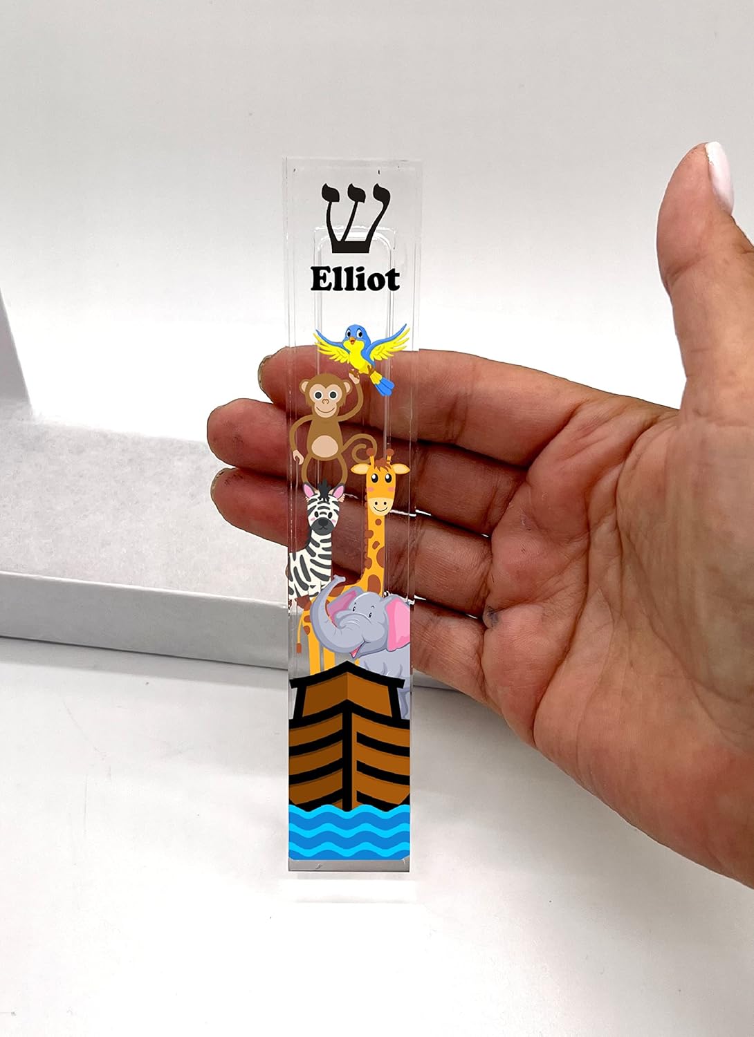 Mixed Media - Noah's Ark Mezuzah - 5.5