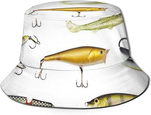 fishing lure bucket hat