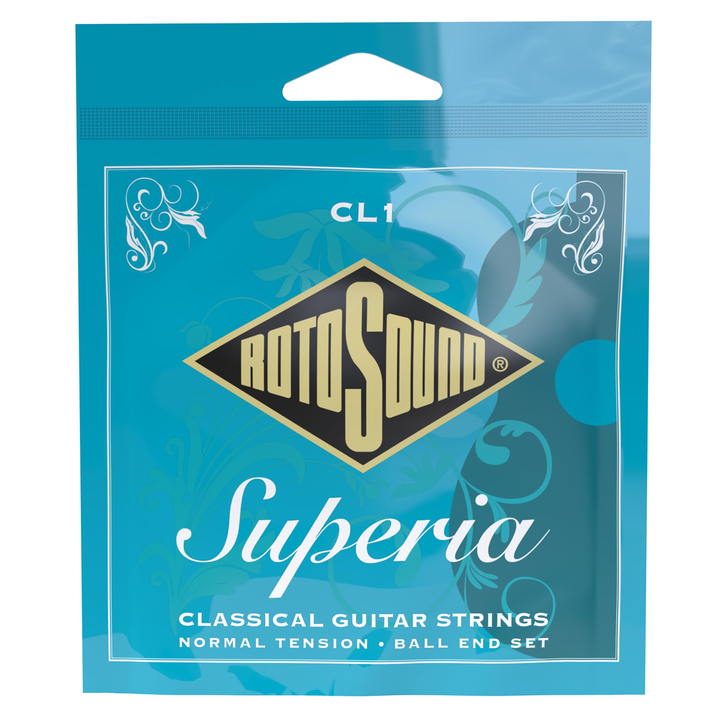 Rotosound CL1 Superia Classical Nylon Ball End Silver Wound Set