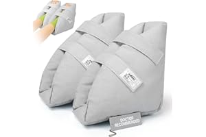 DRKLC Heel Protectors for Pressure Sores,Adjustable Foot Boot Surgery Recovery Supplies for Elderly Bedridden Pressure Ulcer Ankle Pillow for Bed, Wheelchairs
