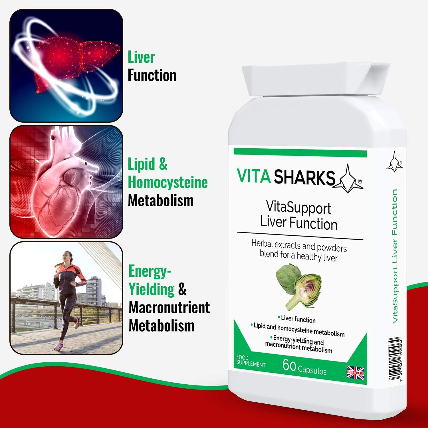 VitaSupport 60 Essential Liver Support & Cleanse. Potent, Kosher - Image 5