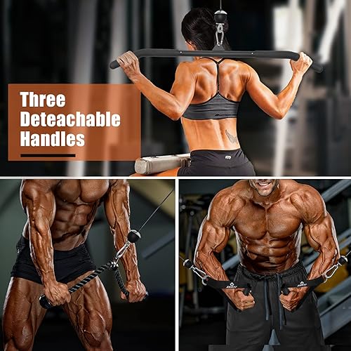 FitBeast Pulley System Gym Cable Weight For LAT Pulldown & Biceps Curl - Ideal Home Gym Equipment For Forearm, Shoulder & Strength Training | Buy Now With Express International Delivery - View #9