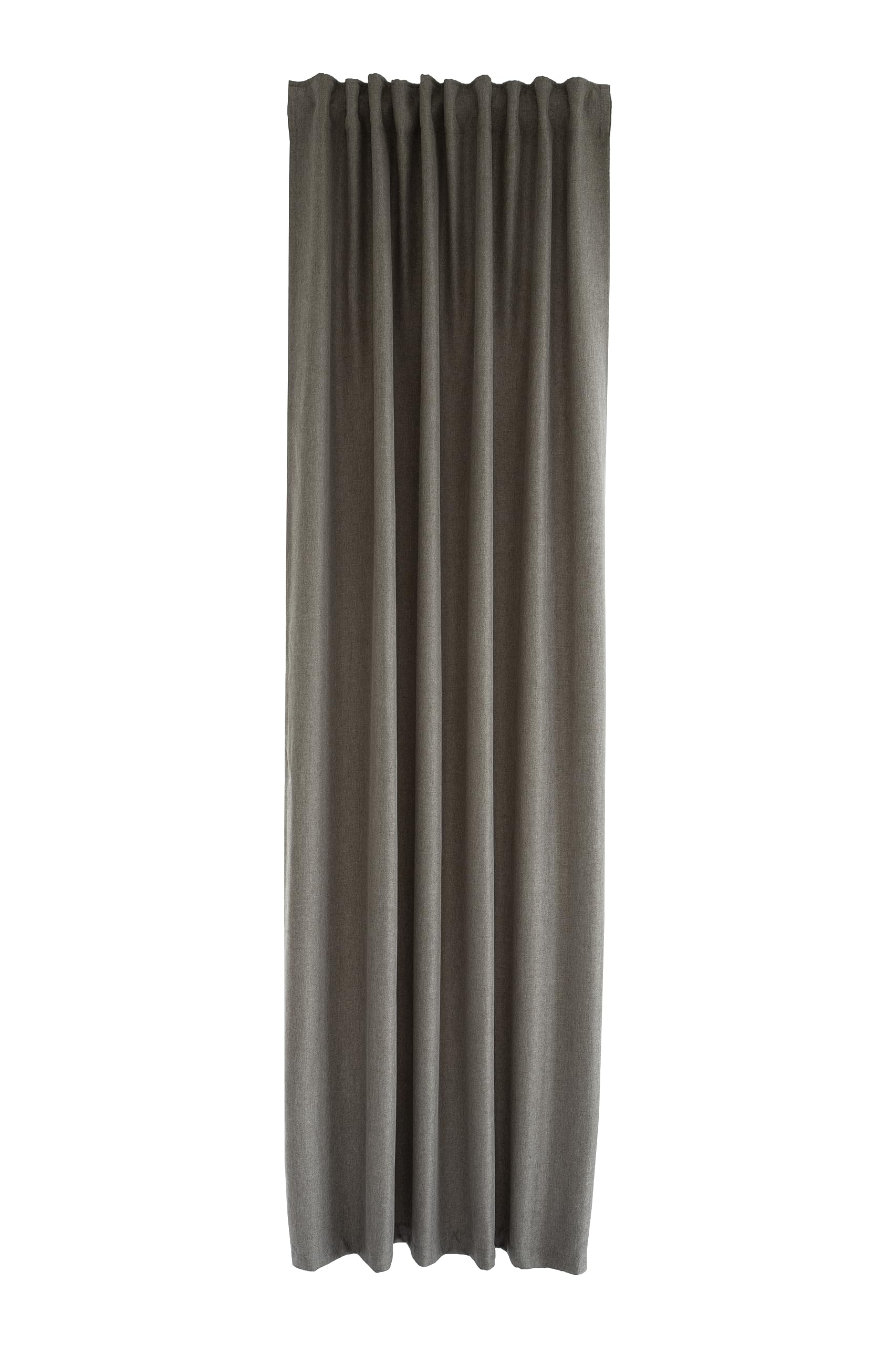 Homing Acoustic Curtain Taupe | Plain Soft Fabric | Opaque