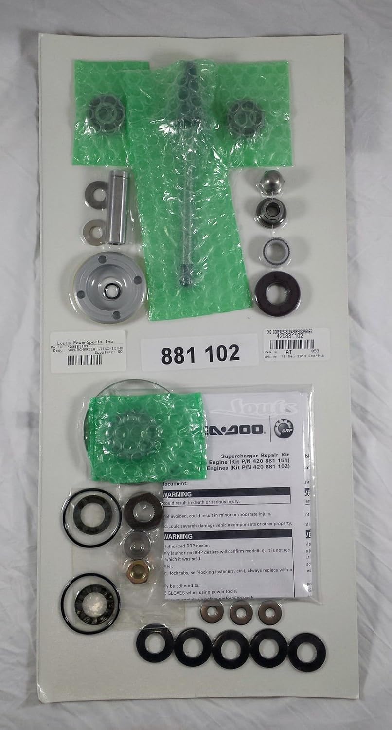 Seadoo RXT Supercharger Repair Rebuild Kit 420881102 Seadoo by SeaDoo