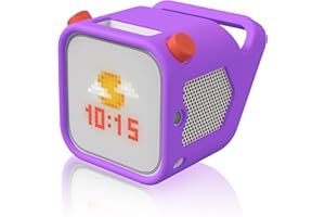 SKRVGOJFG Silicone Case for Yoto Player (3rd Gen.), Silicone Protective Sleeve Case Compatible with Yoto Player, Anti-Slip, Bumps and Wear and TearSilicone Skin Cover with Easy-to-Carry Handle - Purple