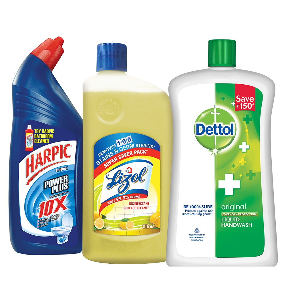 Steal Deal Harpic Toilet Original Cleaner 1 L with Lizol Floor