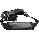 Full Grain Leather Shoulder Strap - Replacement Bag Straps for Laptop Briefcase, Messenger, Duffel, Crossbody, Travel Bags