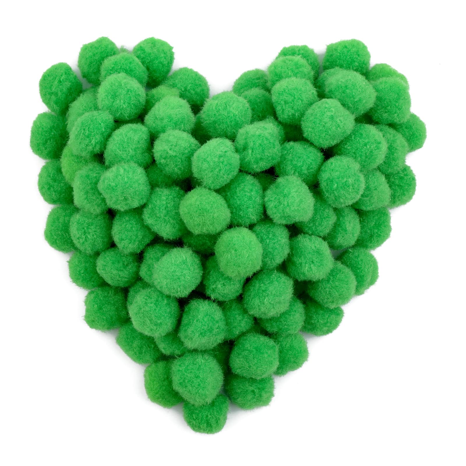 Photo 1 of 150 Pieces Pom Poms, 1 Inch Green Craft Pom Poms, Easter Decorations Fuzzy Pompom Puff Balls, Small Pom Pom Balls for DIY Arts Crafts Projects, Home Decorations