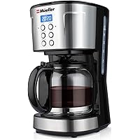 Mueller Ultra Coffee Maker, Programmable 12-Cup Machine, Multiple Brew Strength, Keep Warm