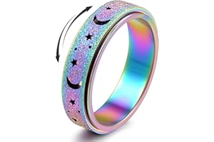 MHWTTY Anxiety Relief Ring - Fidget Spinner Design for Women & Men, Stress Relief Toy