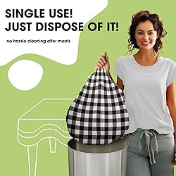 Pureegg Plastic Table Cloth Disposable 10