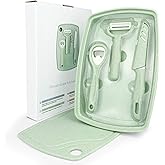 CARTINTS 5 In1 Camping Cutting Board For Kitchen Plastic Cutting Board Set with Bottle Opener, Peeler, Kitchen Knife, Serving Tray, Dishwasher Safe