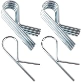 Basdures 01004 Trailer Sway Control Pin 5/32" x 2-7/8" (10 Pack) | R-Clip Sway Bar Pin Replacement Clips, Fit for Camping Trailer &amp; Travel Trailers