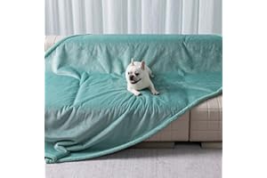 MAIDEWOW Green Dog Blanket for Pet Bed Cover Reversible Waterproof Puppy Fleece Blankets Leakproof Sofa Couch Cover Doggie Cat Pet Blanket for Warm Fluffy Washable Mat-Green,XL