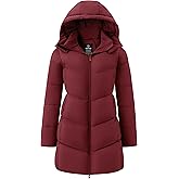 wantdo Women's Warm Winter Coat Hooded Puffer Jacket Long Parka (Available in Plus Size)