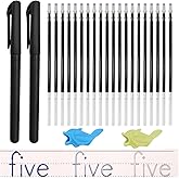 Magic Pens & Refills for Grooved Handwriting Workbooks,Disappearing Ink Pens for Handwriting Book,Magic Ink Pen for Grooved H