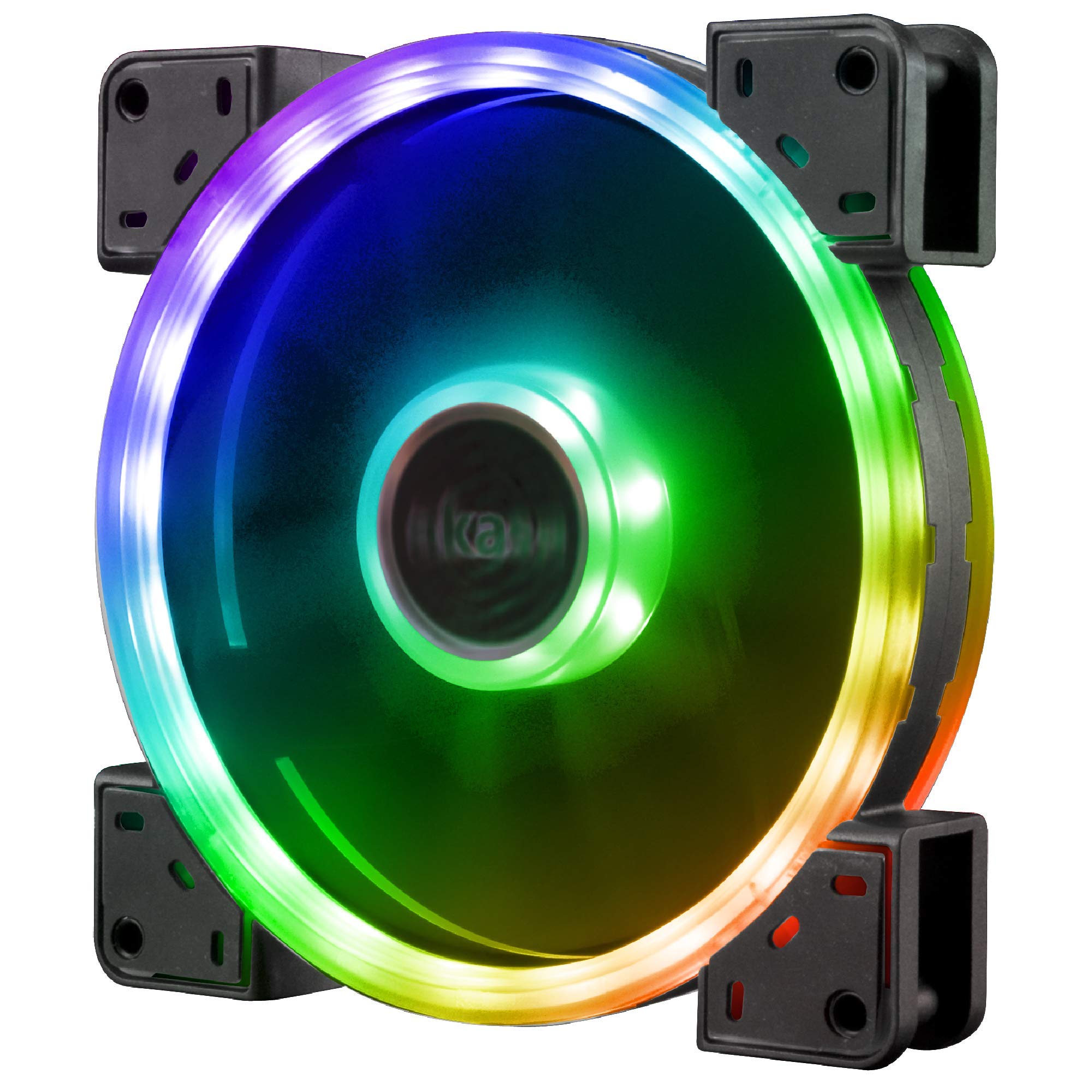 Akasa VEGAS TLY | Addressable RGB Fan | aRGB Cooling Fan | Low Noise | Dual Sided Illumination | Rubber Damping Pads | 140mm | AK-FN103
