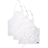 Dickies Chef 3 Pack Three Pocket Adjustable Bib Apron