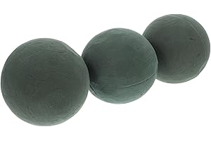OSALADI Flower Foam Balls 3Pcs Round Sponge Base for DIY Floral Arrangements and Craft Projects