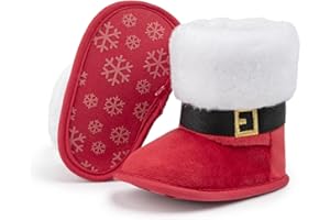 HsdsBebe Baby Boys Girls Snow Boots Premium Button Non Slip Soft Sole Toddler First Walker Winter Warm Crib Shoes