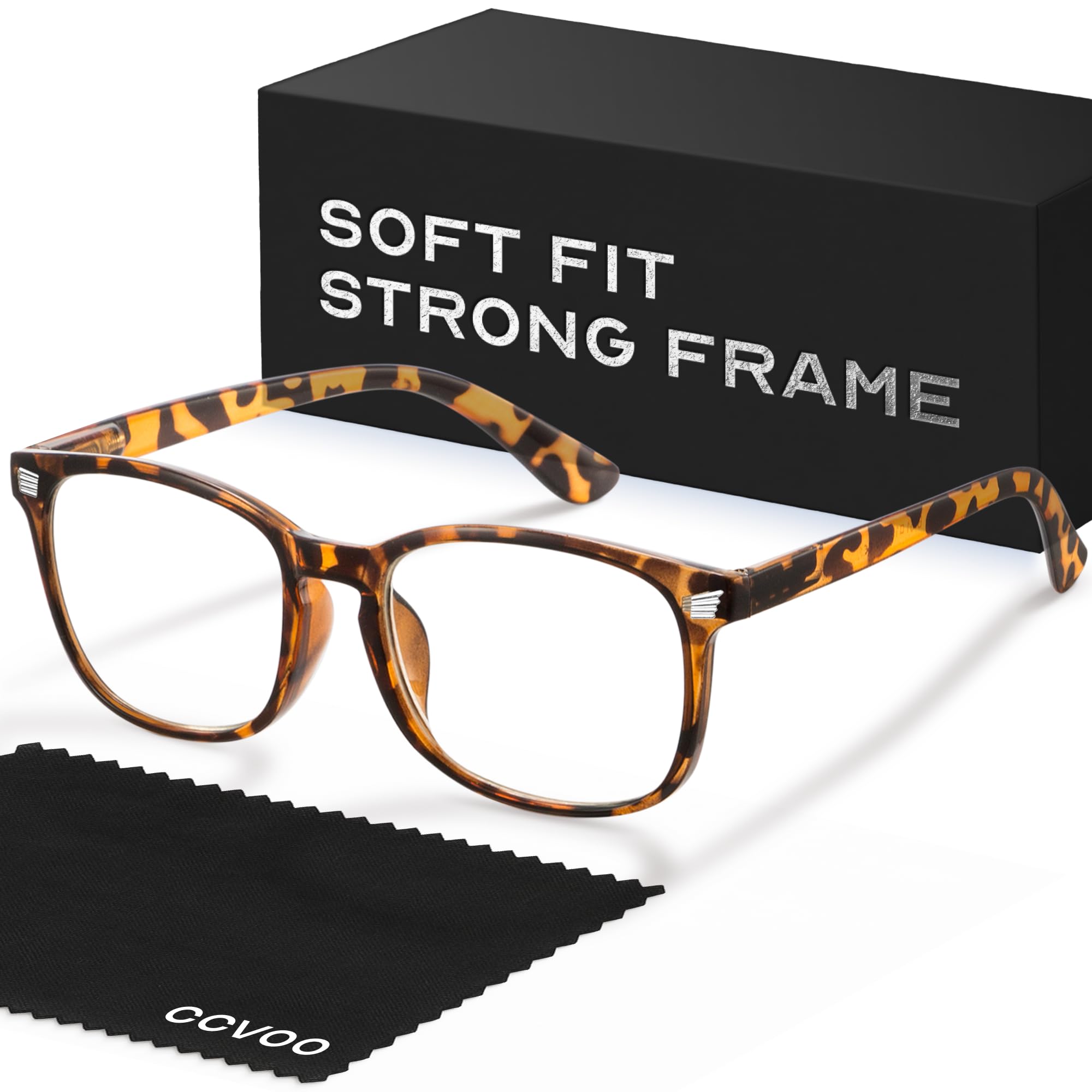 Photo 1 of CCVOO Reading Glasses for Women/Men, Eyeglasses, Blue Light Readers for Women/Men, Computer Eye Glasses, Cheaters