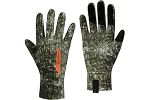 BASSDASH Camo Hunting Gloves Touchscreen Lightweight Glove for Warm Weather Turkey Fishing Outdoor Activities HG08
