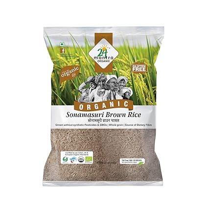 24 Mantra Organic -Sonamasuri Brown Rice, 1kg