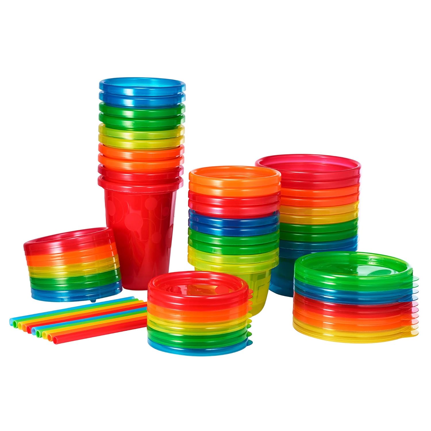 The First Years Take & Toss Spill Proof Straw Cups, 10 Ounce, Pack of 4 : Sippy Cups : Baby