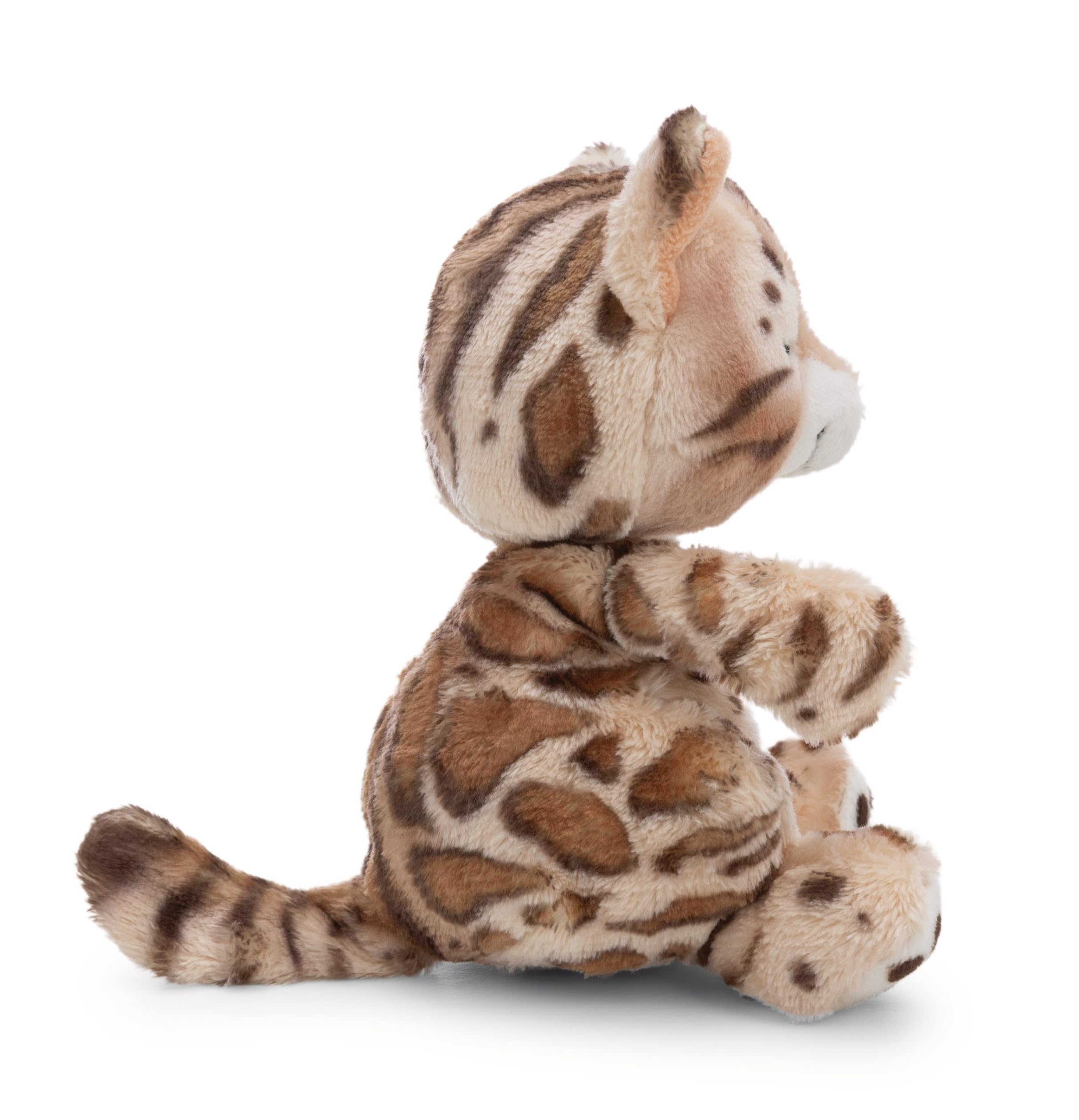 NICI Kuscheltier Katze Bengal 12cm schlafend im Körbchen - bunt - 63132 4
