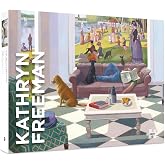 Pomegranate 1000-Piece Puzzle, Sunday Morning Puzzle, Seurat Painting | Matte finish, snug fit, 27x20" jigsaw for adults, painting within a painting, Seurat&rsquo;s A Sunday on La Grande, K. Freeman Art