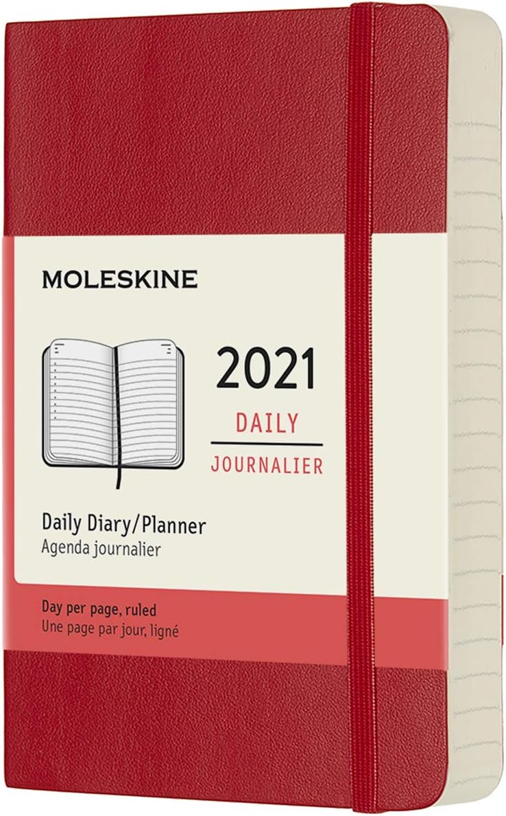 Amazon.com : Moleskine 12 Month 2021 Daily Planner, Soft Cover, Pocket