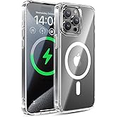 MAGIC JOHN for iPhone 15 Pro Max Case, Fit for MagSafe 15 Pro Max Phone Case, Scratch-Resistant Cover, Magnetic Phone Case for 15 Pro Max, 16FT Military Grade Shockproof for 15 Pro Max Case Clear