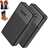 Whsahans 7.4V Battery Pack for Heated Gloves Socks USB Charging Cable Rechargable Lithium Polymer Batteries for Heated Gloves Socks Hats Mittens Heating Pad (2pcs Included) (ST6 2000mAh*2)