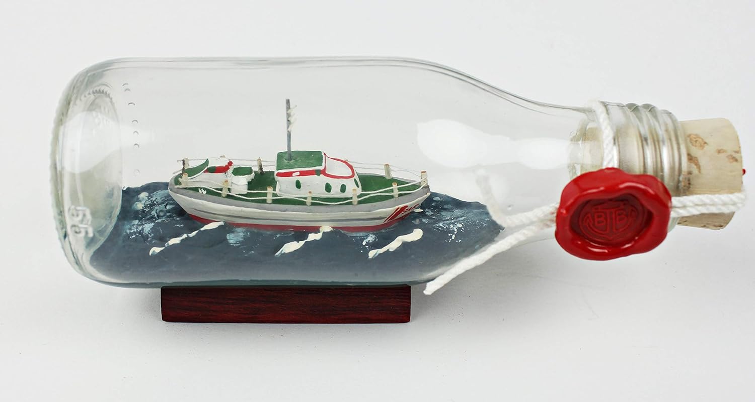 Wohnaccessoires Deko Dekoartikel Seenotrettungskreuzer Sar Schiff Buddelschiff 0 1 Liter 13x5 Cm Flaschenschiff Savacaf Com
