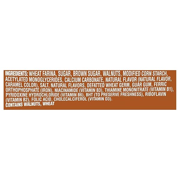 CREAM OF WHEAT INSTANT HOT CEREAL TO-GO CUPS, MAPLE BROWN SUGAR WALNUT, 2.29 OUNCE