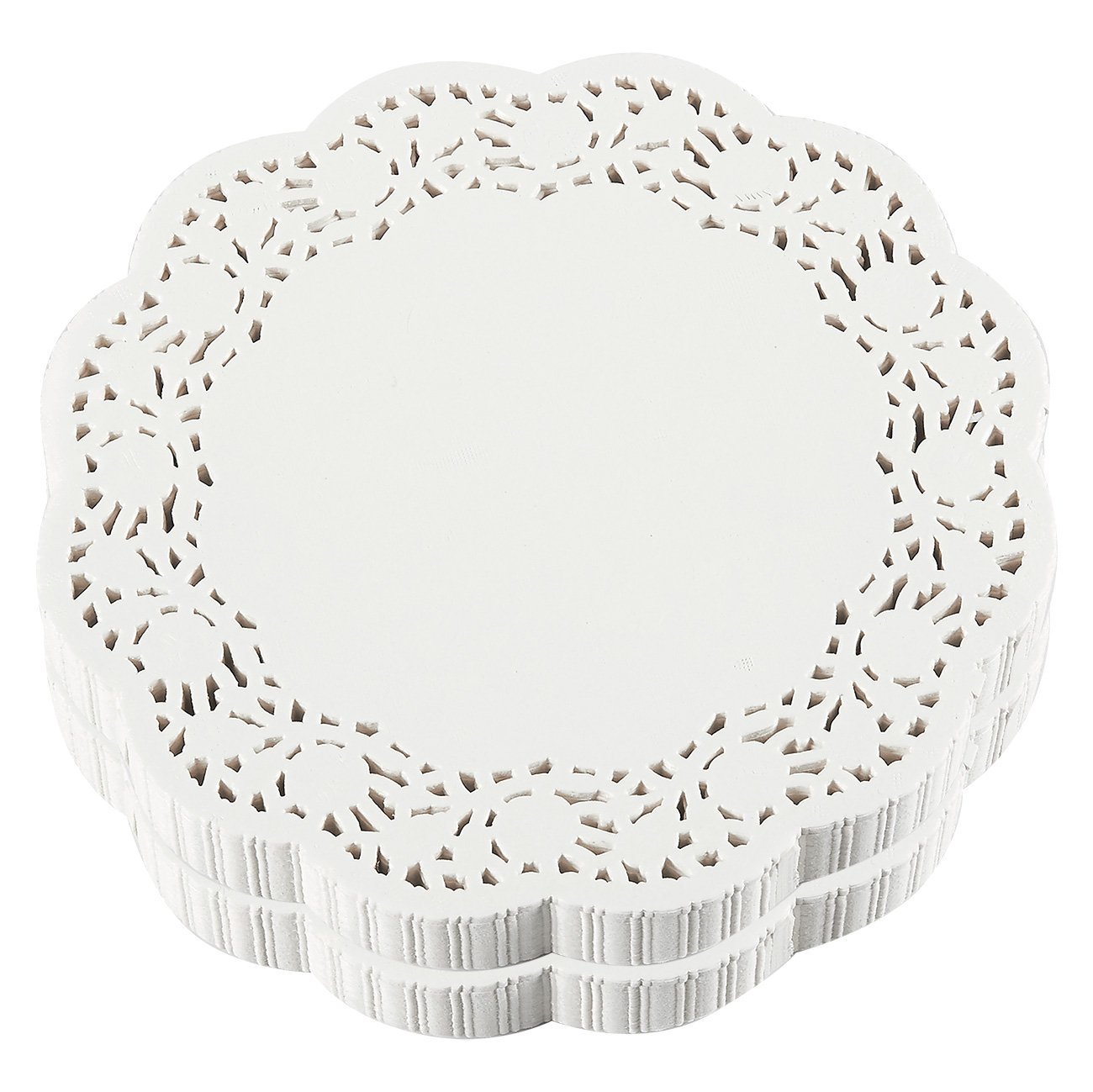 Paper Doilies 500Pack Bulk Round Lace Placemats for Cakes, Desserts, Baked Treat