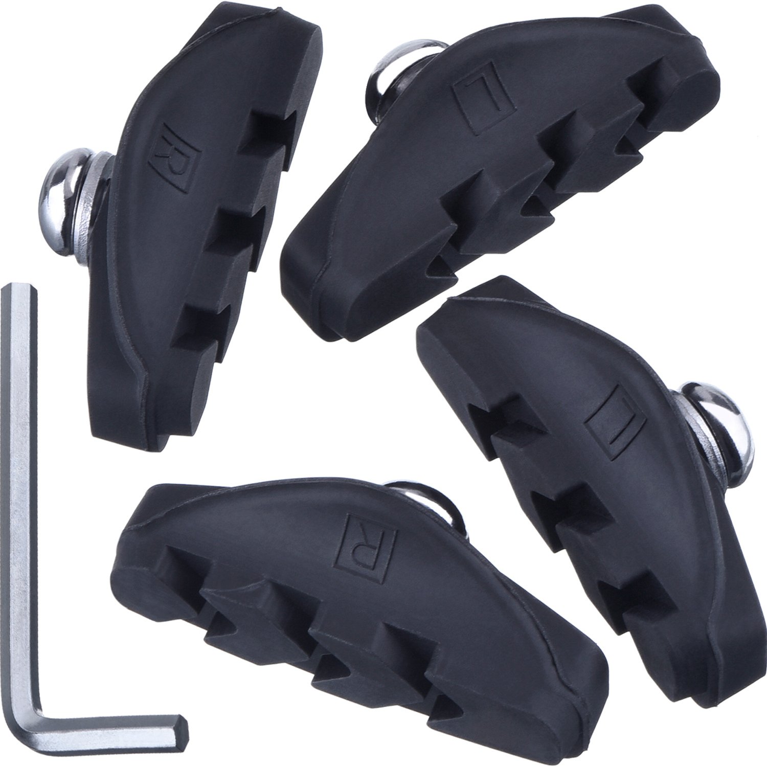 Photo 1 of 2 Pairs Road Brake Pads with Installation Tool Caliper Brake Blocks 50 mm
