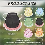CRASPIRE 6pc Chicken Saddle Black Waterproof Poultry Saver Hen Feather view 2