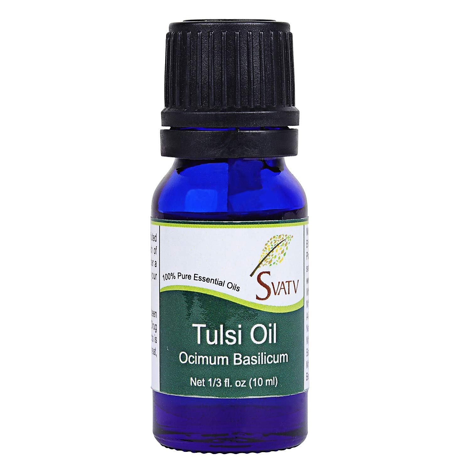 SVATV TULSI/Holy Basil Essential Oil Therapeutic Grade Aromatherapy Oils Fragrance Oil for Diffuser Yoga Massage & DIY Personal Care 10 ml