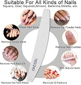 BLESWIN Professional Nail Files 25pcs 180/240 Grit Double Sided Emery Board view 6